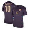 Camisolas Inglaterra Bellingham 10 2º Equipamento Alternativa Euro 2024 Manga Curta